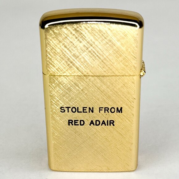 VTG Red Adair Unfired Barlow Wind Proof Lighter Stolen From Red Adair Japan - Picture 3 of 14